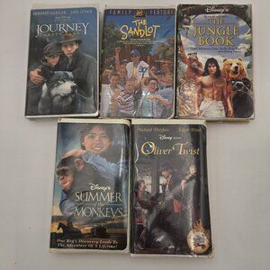 Vintage Disney VHS Coming Of Age Collection‎ The Sandlot Jungle Book Natty Gann